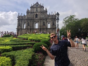 At the Ruins of St. Paul's Church in Macau