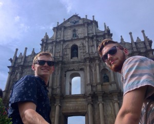The Ruins of St. Paul's Church in Macau. It is just the front facade, nothing else.