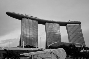 The Marina Bay Sands. the world's most expensive standalone casino property at $6 billion USD (including cost of the premium land).