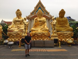 At Wat Traimit (the temple of the golden buddha).