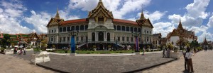 The Grand Palace (พระบรมมหาราชวัง).  It has been the official residence of the Kings of Siam (and later Thailand) since 1782. 