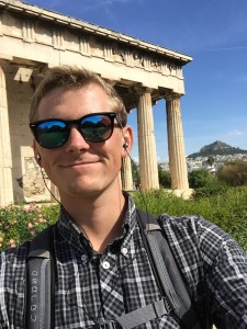 Me at the Temple of Hephaestus listening to lectures on classical Greece.  I remember at this exact moment I was learning about the Judgement of Paris (https://en.wikipedia.org/wiki/Judgement_of_Paris).