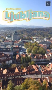 Ljubljana, the capital and largest city in Slovenia.  It is located about 40 minutes drive South of where I stayed in Bled. One of its sister cities in the US is Cleveland.  But it is WAY prettier than Cleveland.