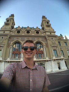 Me outside the back of the Monte Carlo Casino.