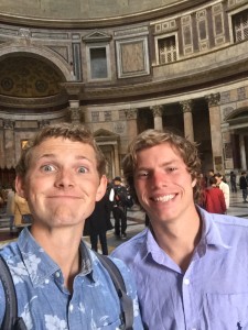 A selfie inside the Pantheon!